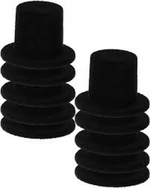 Zylinder Velour, schwarz